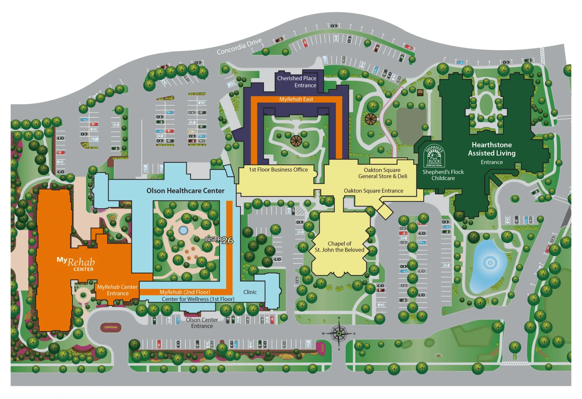 Lutheran Home Campus Map