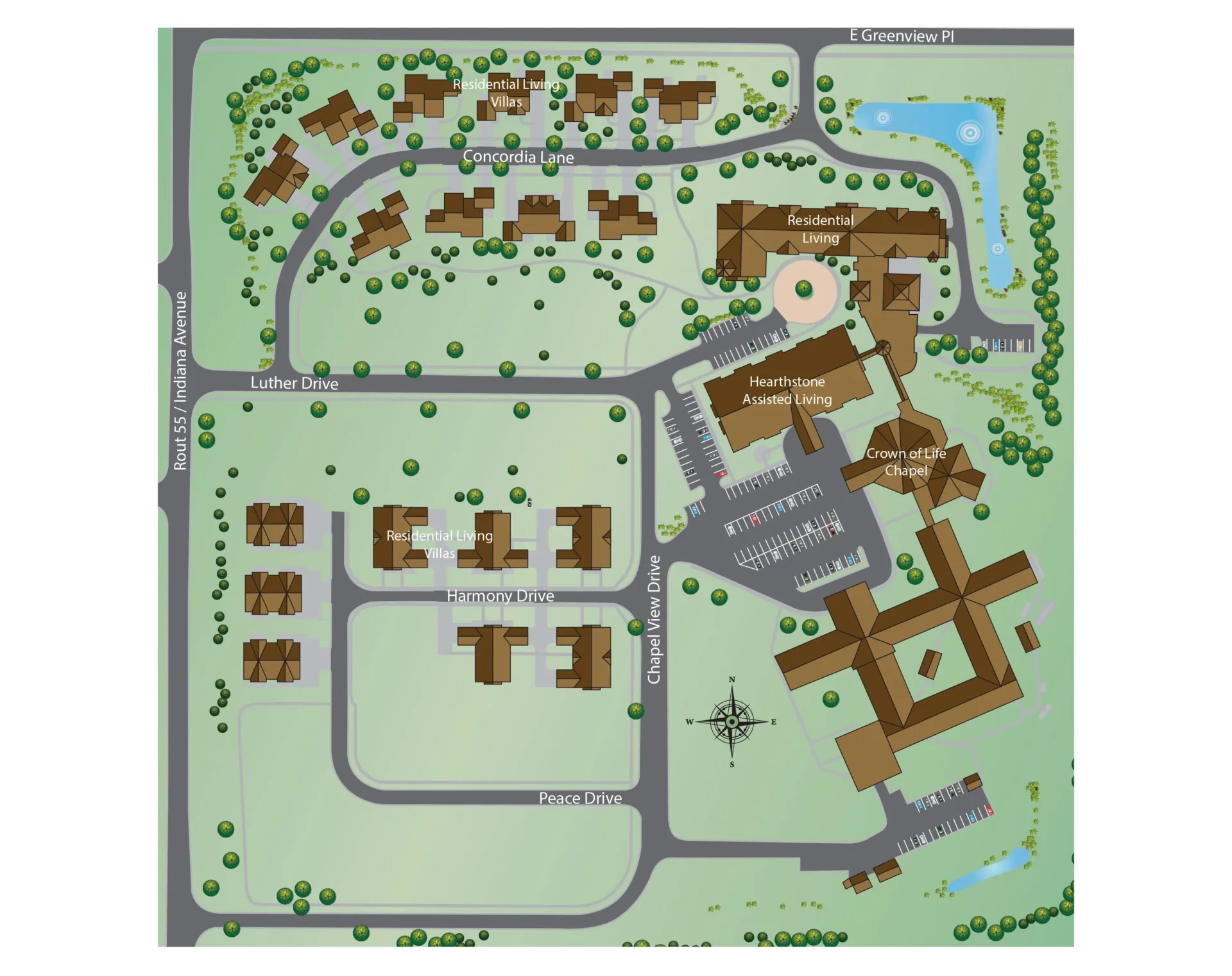 Wittenberg Village Campus Map