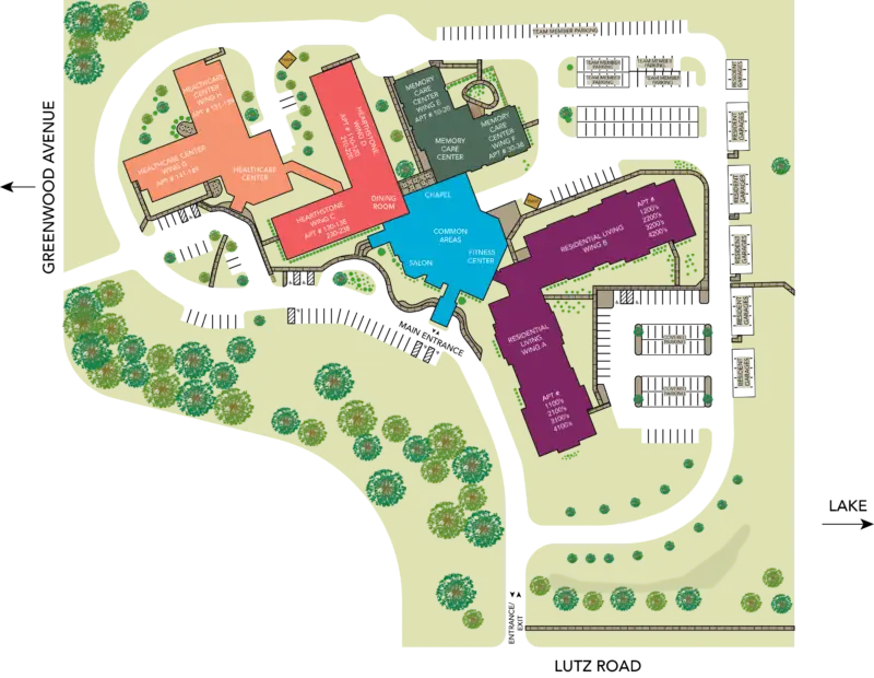 Luther oaks campus map