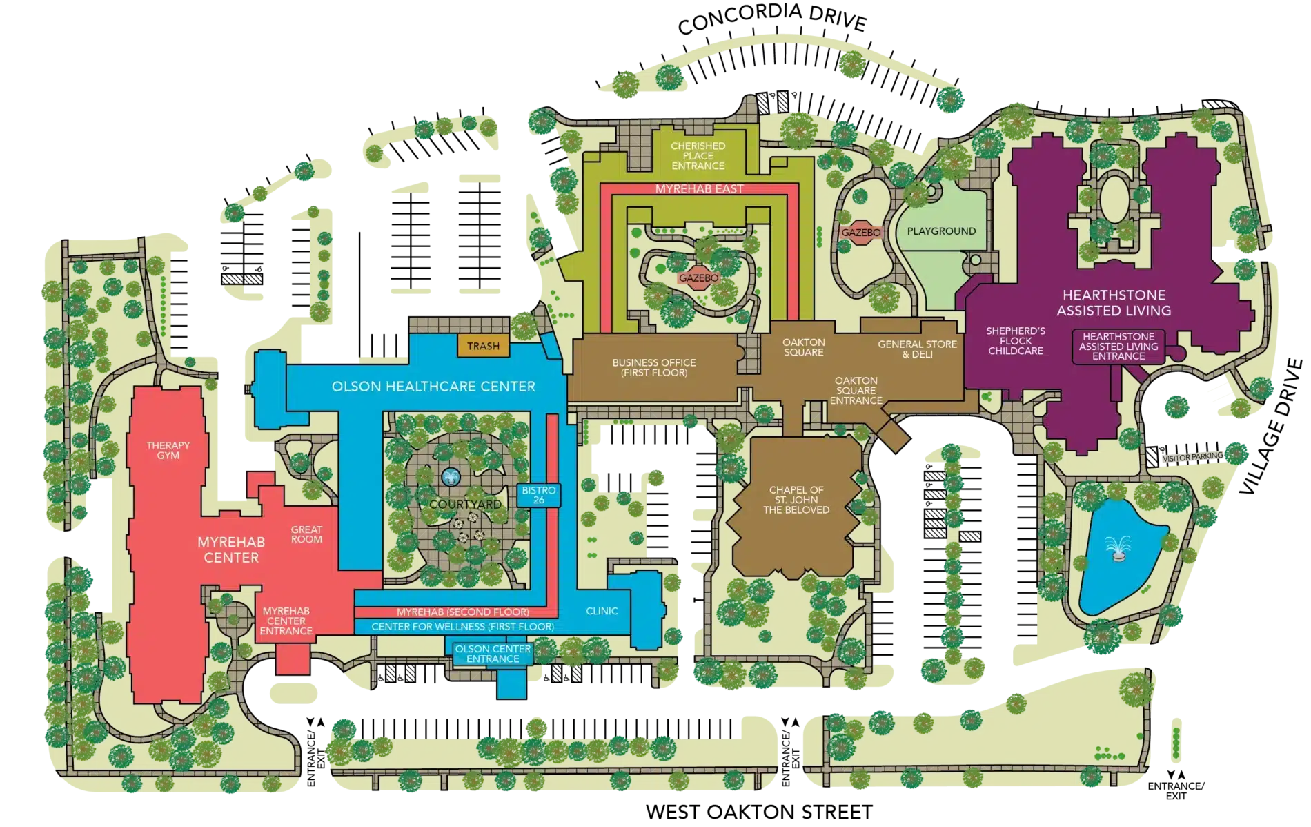 Lutheran home campus map